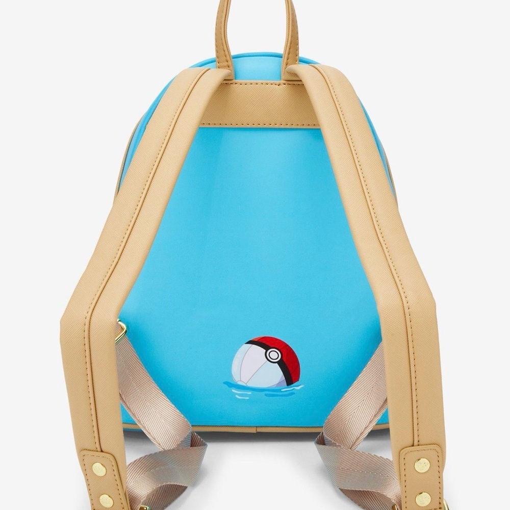 NWT LOUNGEFLY POKÉMON BEACH DAY MINI BACKPACK EXCLUSIVE. - Picture 3 of 4